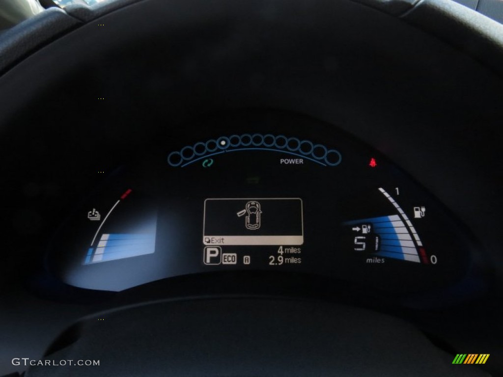 2014 Nissan LEAF S Gauges Photo #90363967