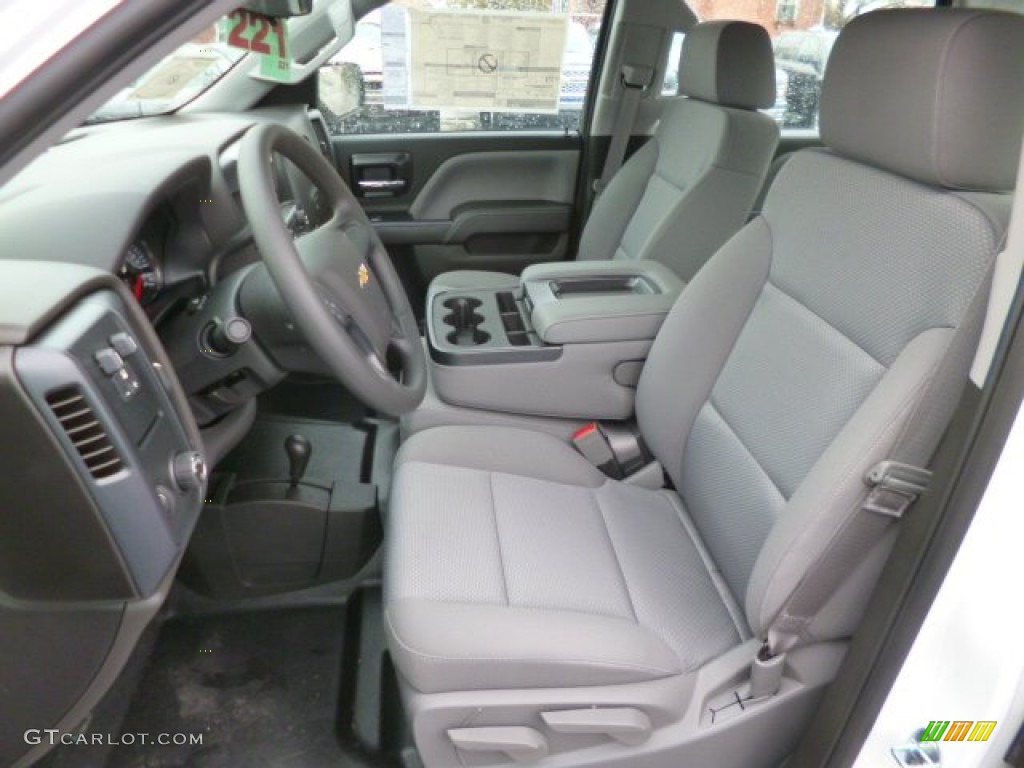 Jet Black/Dark Ash Interior 2014 Chevrolet Silverado 1500 WT Crew Cab 4x4 Photo #90364010