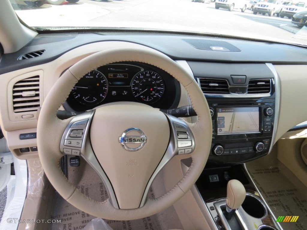 2014 Nissan Altima 2.5 SL Beige Dashboard Photo #90364606