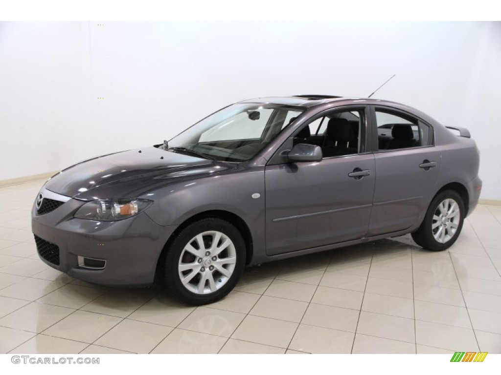 Galaxy Gray Mica 2008 Mazda MAZDA3 i Sport Sedan Exterior Photo #90365230