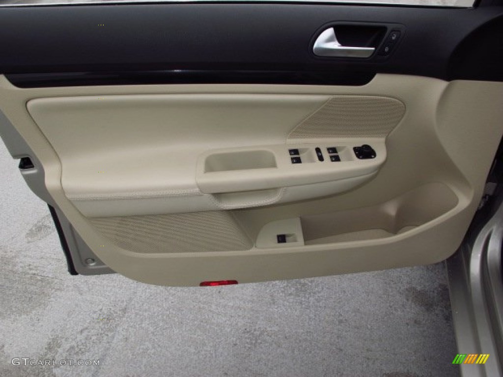 2014 Volkswagen Jetta TDI SportWagen Cornsilk Beige Door Panel Photo #90365728