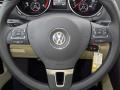 2014 Volkswagen Jetta Cornsilk Beige Interior Steering Wheel Photo