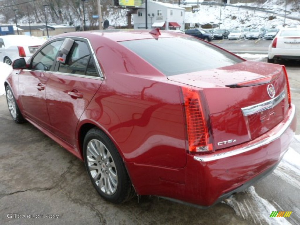 2012 CTS 4 3.6 AWD Sedan - Crystal Red Tintcoat / Cashmere/Cocoa photo #10
