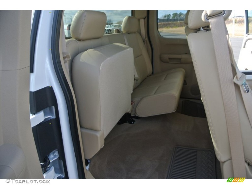 2011 Silverado 1500 LTZ Extended Cab 4x4 - Summit White / Dark Cashmere/Light Cashmere photo #21