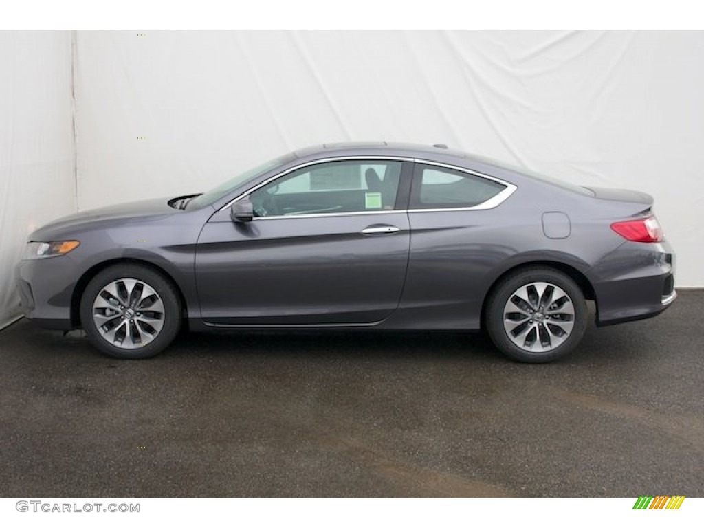 2014 Accord EX-L Coupe - Modern Steel Metallic / Black photo #4