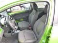 Silver/Green 2014 Chevrolet Spark LT Interior Color