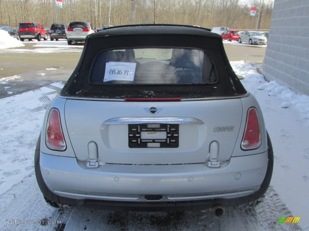 2005 Cooper Convertible - Pure Silver Metallic / Space Grey/Panther Black photo #5