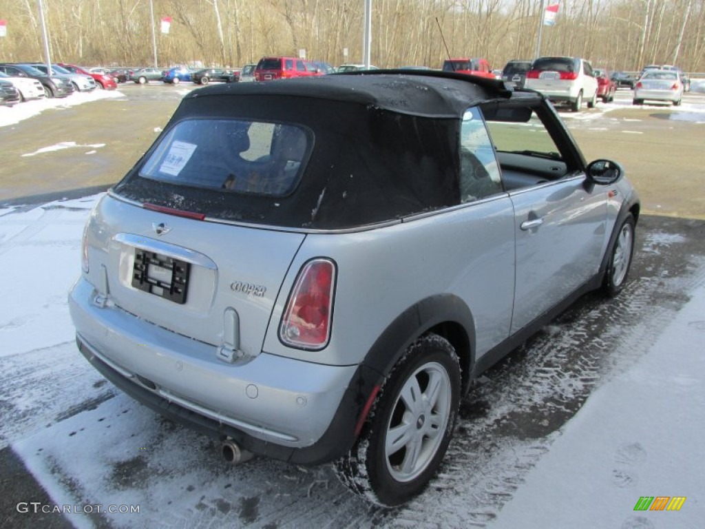 2005 Cooper Convertible - Pure Silver Metallic / Space Grey/Panther Black photo #6