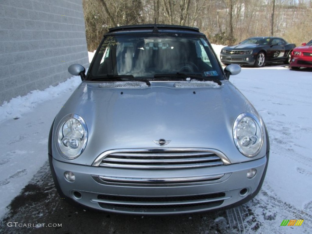 2005 Cooper Convertible - Pure Silver Metallic / Space Grey/Panther Black photo #8