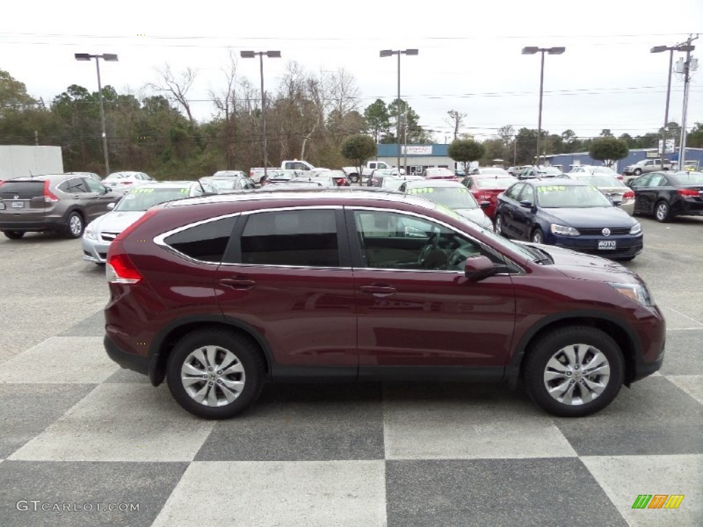 2014 CR-V EX-L - Basque Red Pearl II / Gray photo #3