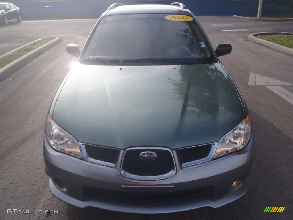 2007 Impreza Outback Sport Wagon - Evergreen Metallic / Desert Beige photo #2