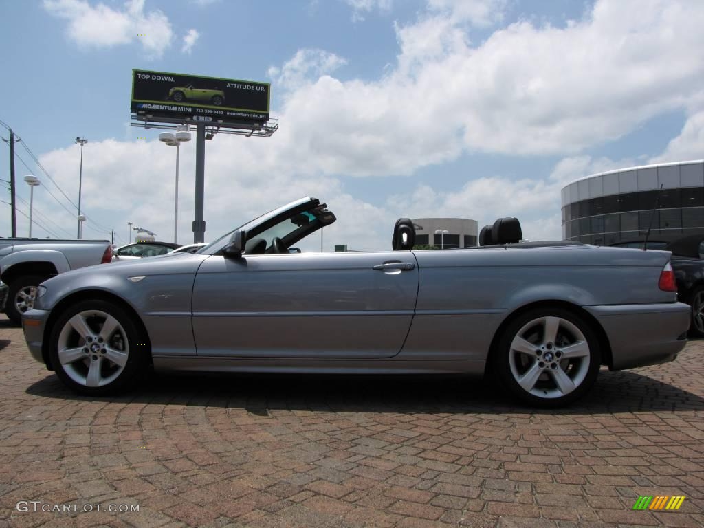 2006 3 Series 325i Convertible - Silver Grey Metallic / Black photo #2