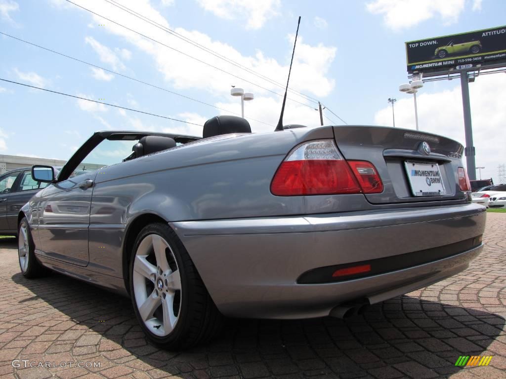 2006 3 Series 325i Convertible - Silver Grey Metallic / Black photo #3