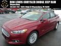 2013 Ruby Red Metallic Ford Fusion Hybrid SE  photo #1