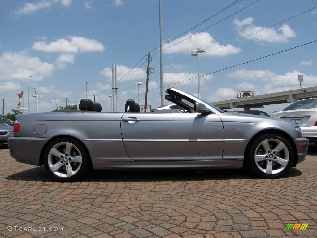 2006 3 Series 325i Convertible - Silver Grey Metallic / Black photo #6