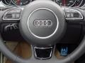 Lunar Silver Valcona Leather w/Honeycomb Stitching Controls Photo for 2014 Audi RS 7 #90373946