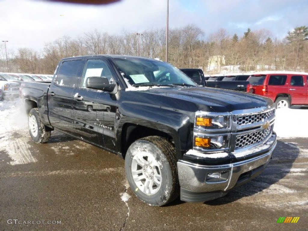 2014 Silverado 1500 LT Crew Cab 4x4 - Black / Jet Black photo #3