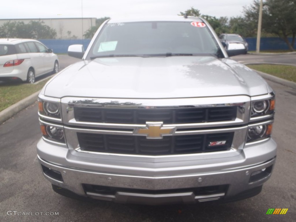 2014 Silverado 1500 LTZ Z71 Crew Cab 4x4 - Silver Ice Metallic / Jet Black photo #2