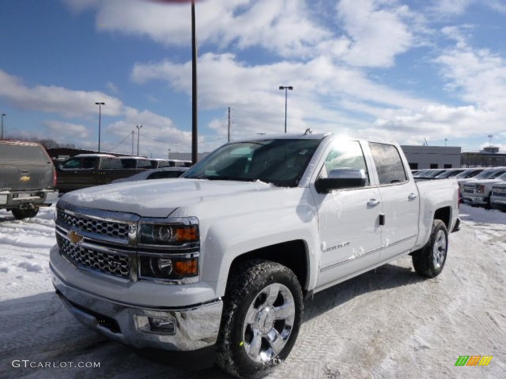 2014 Silverado 1500 LTZ Crew Cab 4x4 - Summit White / Cocoa/Dune photo #1