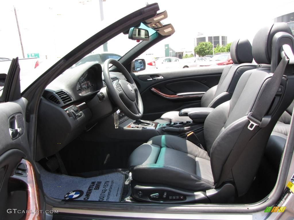 2006 3 Series 325i Convertible - Silver Grey Metallic / Black photo #17
