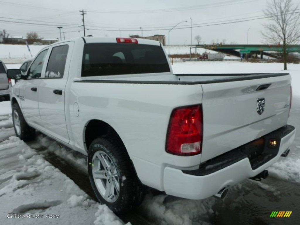 2014 1500 Express Crew Cab 4x4 - Bright White / Black/Diesel Gray photo #3