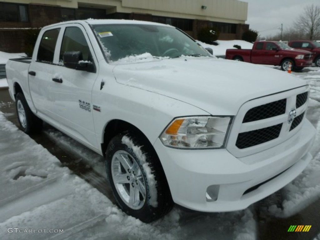 2014 1500 Express Crew Cab 4x4 - Bright White / Black/Diesel Gray photo #10