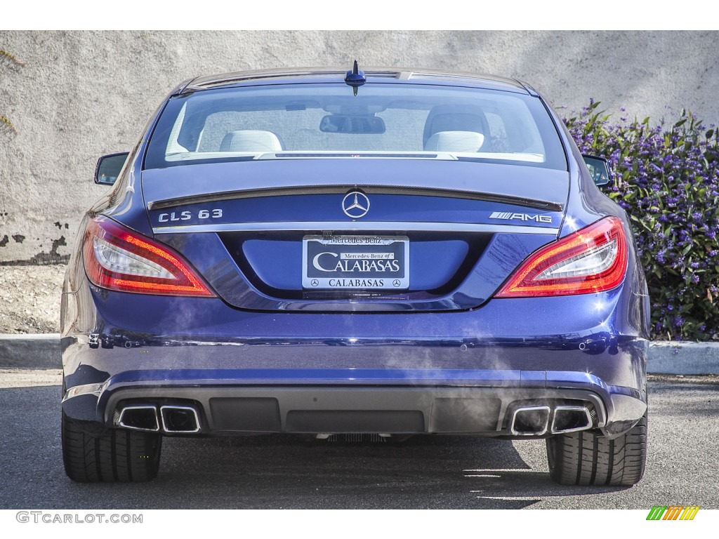 2012 CLS 63 AMG - designo Mystic Blue / Ash/Black photo #3