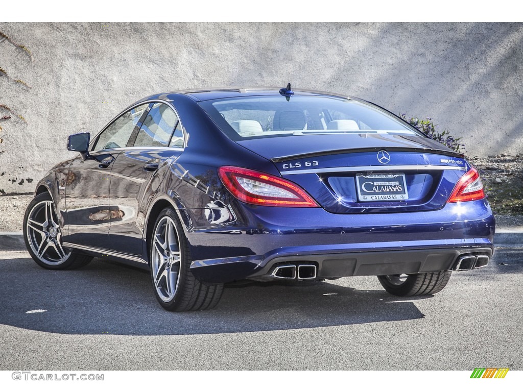 2012 CLS 63 AMG - designo Mystic Blue / Ash/Black photo #10