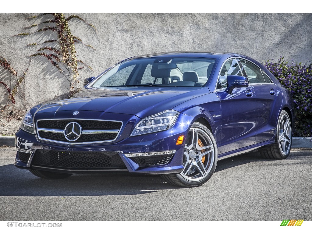 designo Mystic Blue 2012 Mercedes-Benz CLS 63 AMG Exterior Photo #90376148