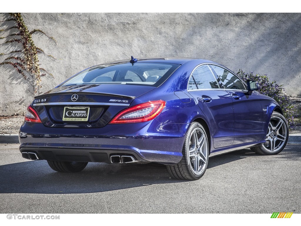 2012 CLS 63 AMG - designo Mystic Blue / Ash/Black photo #13