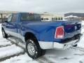 2014 True Blue Pearl Ram 3500 Laramie Crew Cab 4x4 Dually  photo #3
