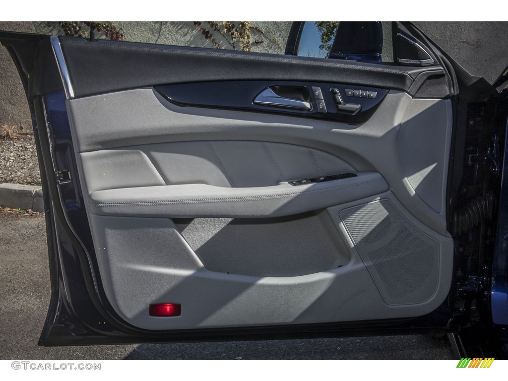 2012 Mercedes-Benz CLS 63 AMG Ash/Black Door Panel Photo #90376406