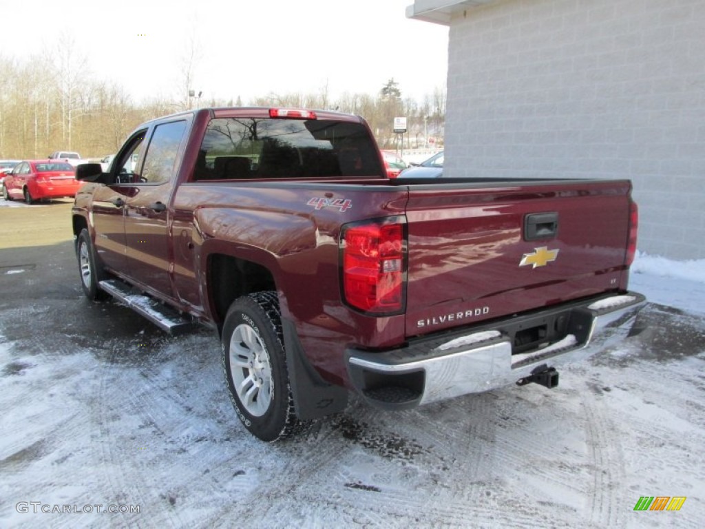 2014 Silverado 1500 LT Crew Cab 4x4 - Deep Ruby Metallic / Jet Black photo #4