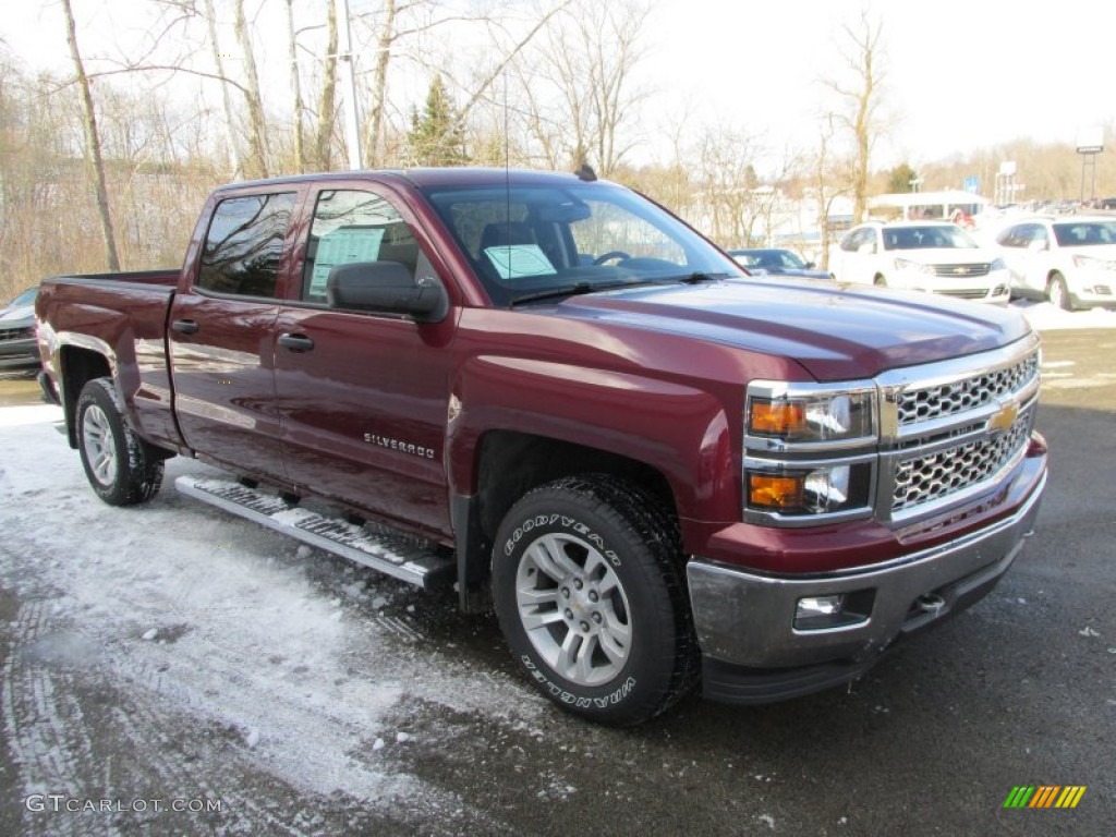 2014 Silverado 1500 LT Crew Cab 4x4 - Deep Ruby Metallic / Jet Black photo #8