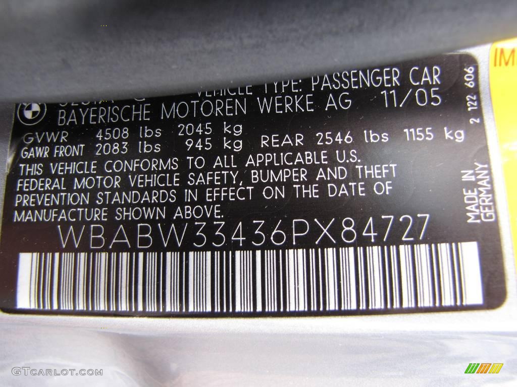 2006 3 Series 325i Convertible - Silver Grey Metallic / Black photo #30