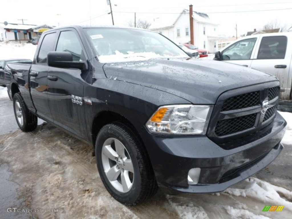 2014 1500 Express Quad Cab 4x4 - Maximum Steel Metallic / Black/Diesel Gray photo #8