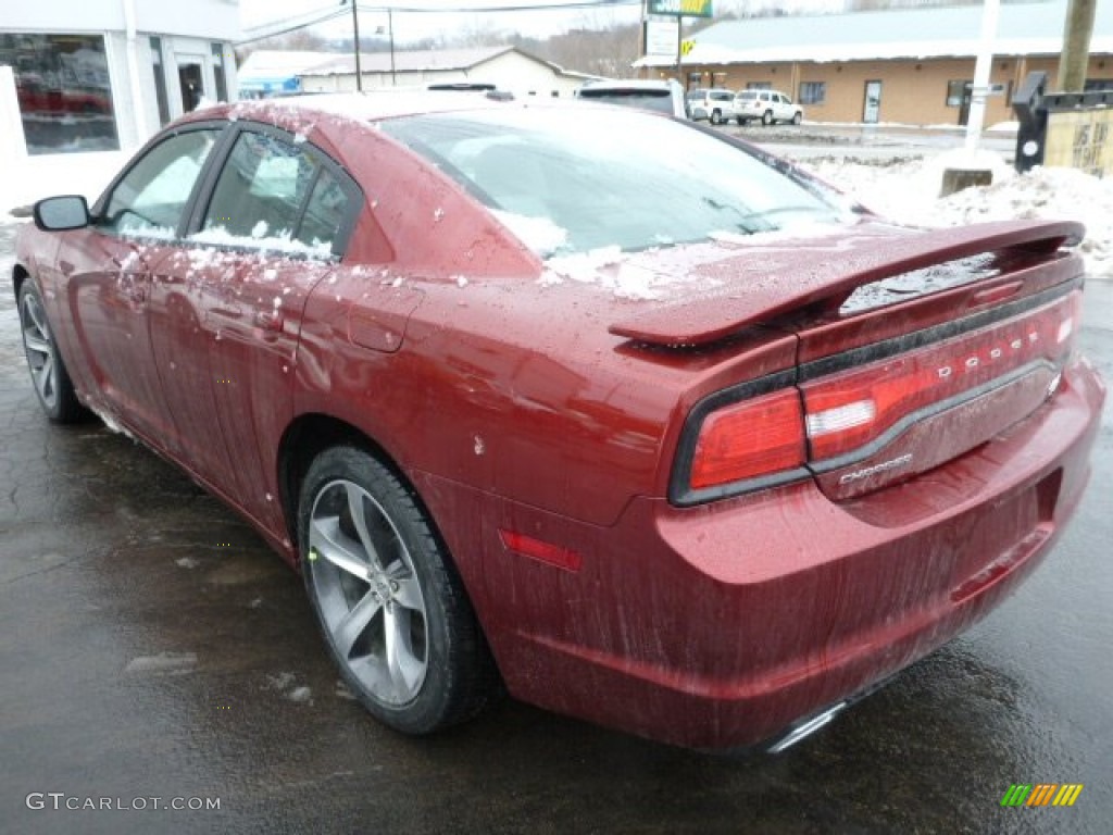 2014 Charger R/T Plus 100th Anniversary Edition - High Octane Red Pearl / Anniversary Black/Foundry Black with Cloud Overprint photo #3