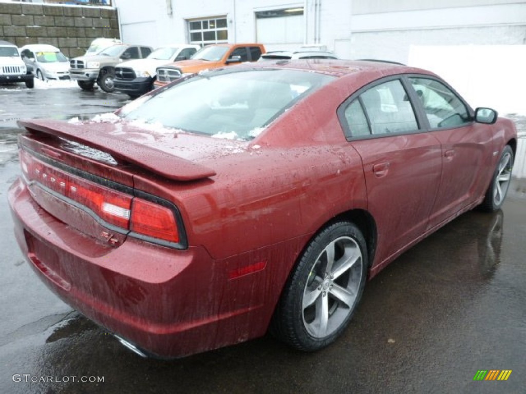 2014 Charger R/T Plus 100th Anniversary Edition - High Octane Red Pearl / Anniversary Black/Foundry Black with Cloud Overprint photo #5
