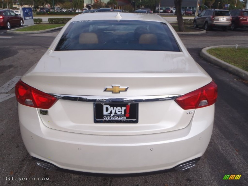 2014 Impala LTZ - White Diamond Tricoat / Jet Black/Mojave photo #4