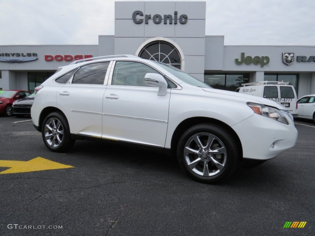2010 RX 350 - Starfire White Pearl / Parchment/Brown Walnut photo #1