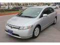2007 Alabaster Silver Metallic Honda Civic Hybrid Sedan  photo #2