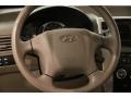 Beige 2007 Hyundai Tucson SE 4WD Steering Wheel