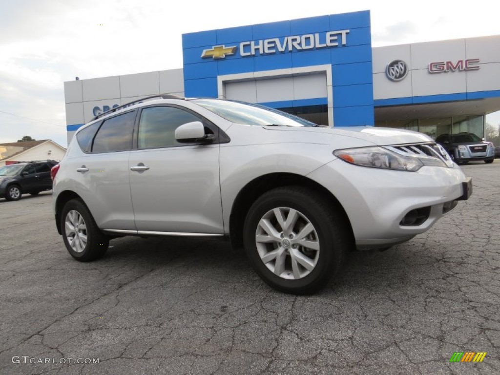 2012 Murano SV AWD - Brilliant Silver / Black photo #1