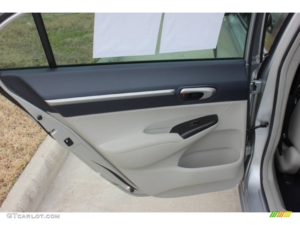 2007 Civic Hybrid Sedan - Alabaster Silver Metallic / Blue photo #12