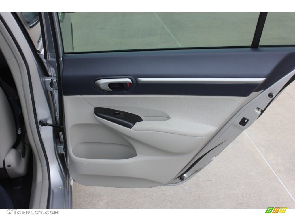 2007 Civic Hybrid Sedan - Alabaster Silver Metallic / Blue photo #15