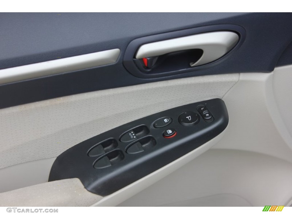 2007 Civic Hybrid Sedan - Alabaster Silver Metallic / Blue photo #20