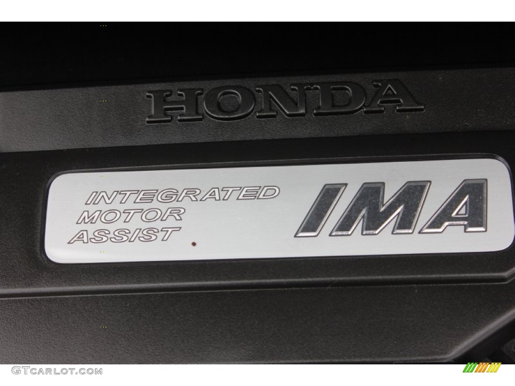 2007 Civic Hybrid Sedan - Alabaster Silver Metallic / Blue photo #32