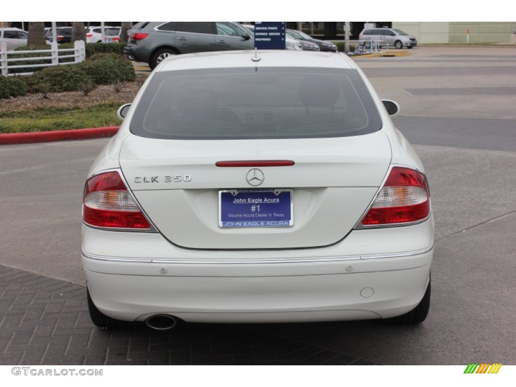 2008 CLK 350 Coupe - Arctic White / Stone photo #4