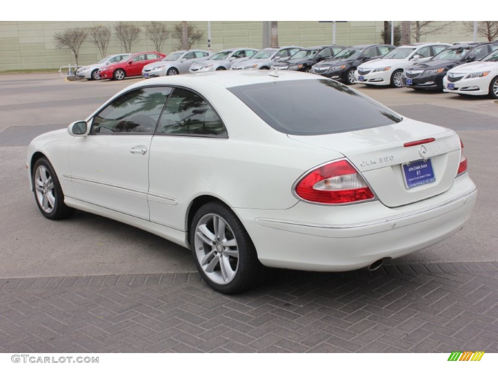 2008 CLK 350 Coupe - Arctic White / Stone photo #7