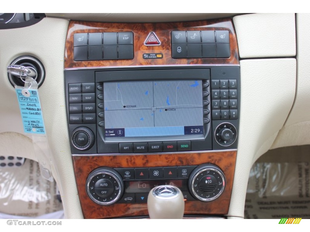 2008 CLK 350 Coupe - Arctic White / Stone photo #20